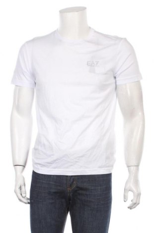 Мъжка тениска Emporio Armani, Размер M, Цвят Бял, Памук, Цена 132,30 лв.