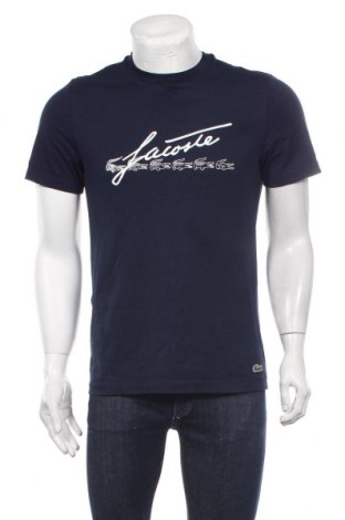 Мъжка тениска Lacoste, Размер M, Цвят Син, Памук, Цена 76,50 лв.