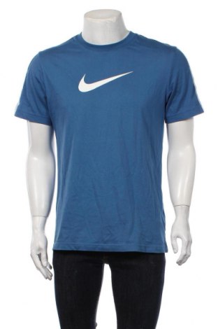 Мъжка тениска Nike, Размер M, Цвят Син, Памук, Цена 48,00 лв.