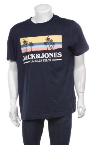 Мъжка тениска Originals By Jack & Jones, Размер XL, Цвят Син, Памук, Цена 27,30 лв.