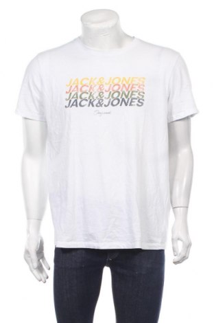Мъжка тениска Originals By Jack & Jones, Размер XL, Цвят Бял, Памук, Цена 29,40 лв.