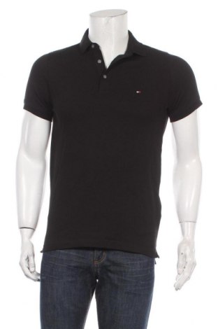 Мъжка тениска Tommy Hilfiger, Размер M, Цвят Черен, 96% памук, 4% еластан, Цена 91,50 лв.
