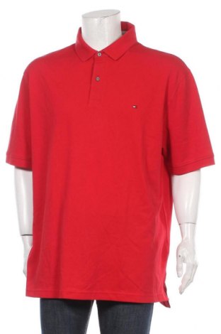 Męski T-shirt Tommy Hilfiger, Rozmiar 3XL, Kolor Czerwony, 96% bawełna, 4% elastyna, Cena 253,75 zł