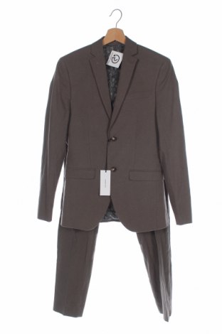Мъжки костюм Isaac Dewhirst, Размер S, Цвят Зелен, 55% лен, 45% памук, Цена 52,02 лв.