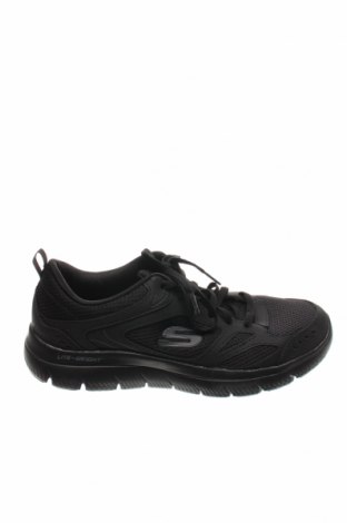 Мъжки обувки Skechers, Размер 42, Цвят Черен, Естествена кожа, текстил, Цена 126,75 лв.