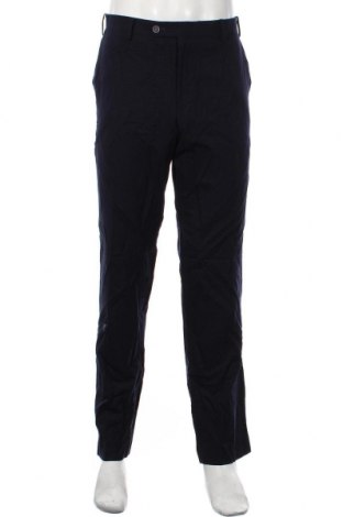 Ανδρικό παντελόνι Gentiluomo, Μέγεθος L, Χρώμα Μπλέ, 98% μαλλί, 2% ελαστάνη, Τιμή 10,91 €