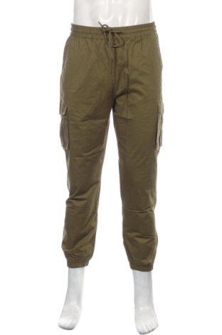 Мъжки панталон Giordano, Размер L, Цвят Зелен, Памук, Цена 46,20 лв.