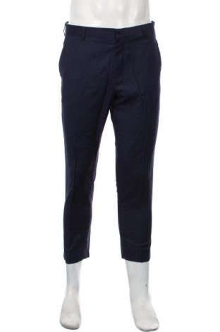 Мъжки панталон H&M, Размер L, Цвят Син, Цена 9,90 лв.