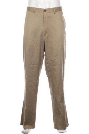 Мъжки панталон Haggar, Размер XXL, Цвят Бежов, 61% памук, 37% полиестер, 2% еластан, Цена 36,91 лв.