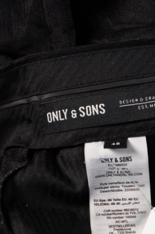 Мъжки панталон Only & Sons, Размер M, Цвят Черен, Цена 43,05 лв.