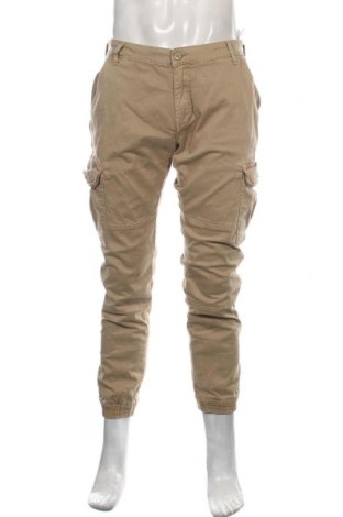 Pantaloni de bărbați Urban Classics, Mărime L, Culoare Bej, 98% bumbac, 2% elastan, Preț 194,90 Lei