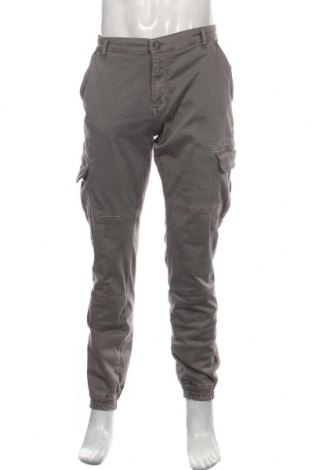 Pantaloni de bărbați Urban Classics, Mărime XL, Culoare Gri, 98% bumbac, 2% elastan, Preț 181,91 Lei