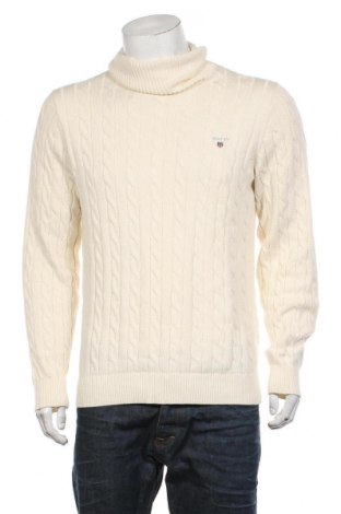 Ανδρικό πουλόβερ Gant, Μέγεθος M, Χρώμα  Μπέζ, Βαμβάκι, Τιμή 86,24 €