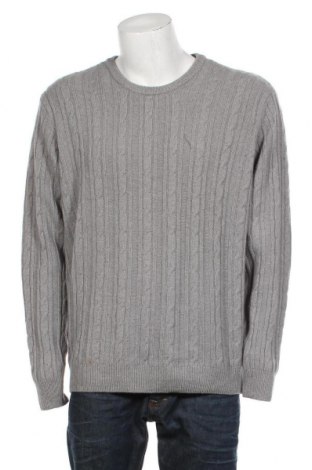 Мъжки пуловер Hackett, Размер 3XL, Цвят Сив, 80% вълна, 20% коприна, Цена 291,75 лв.