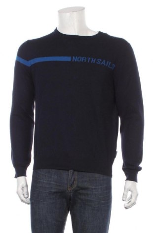 Męski sweter North Sails, Rozmiar M, Kolor Niebieski, 60% bawełna, 20% poliamid, 20% wełna, Cena 379,43 zł