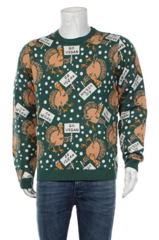 Мъжки пуловер Topman, Размер L, Цвят Зелен, Акрил, Цена 66,75 лв.