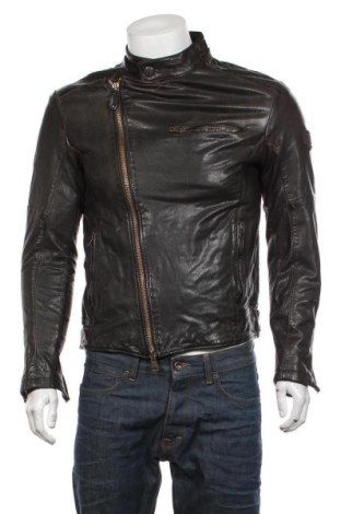 Ανδρικό δερμάτινο μπουφάν Deus Ex Machina, Μέγεθος M, Χρώμα Καφέ, Γνήσιο δέρμα, Τιμή 250,91 €