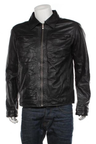Мъжко кожено яке Rockwear, Размер L, Цвят Черен, Естествена кожа, Цена 136,50 лв.