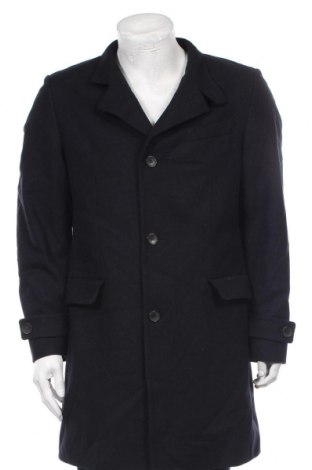 Мъжко палто Hugo Boss, Размер L, Цвят Черен, 80% вълна, 20% полиамид, Цена 326,55 лв.