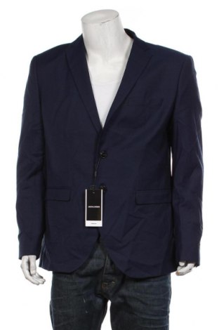 Мъжко сако Premium By Jack & Jones, Размер XL, Цвят Син, 77% полиестер, 22% вълна, 1% еластан, Цена 132,30 лв.