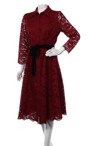 Šaty  Luisa Spagnoli, Velikost L, Barva Červená, 66% polyamide, 34% bavlna, Cena  1 578,00 Kč