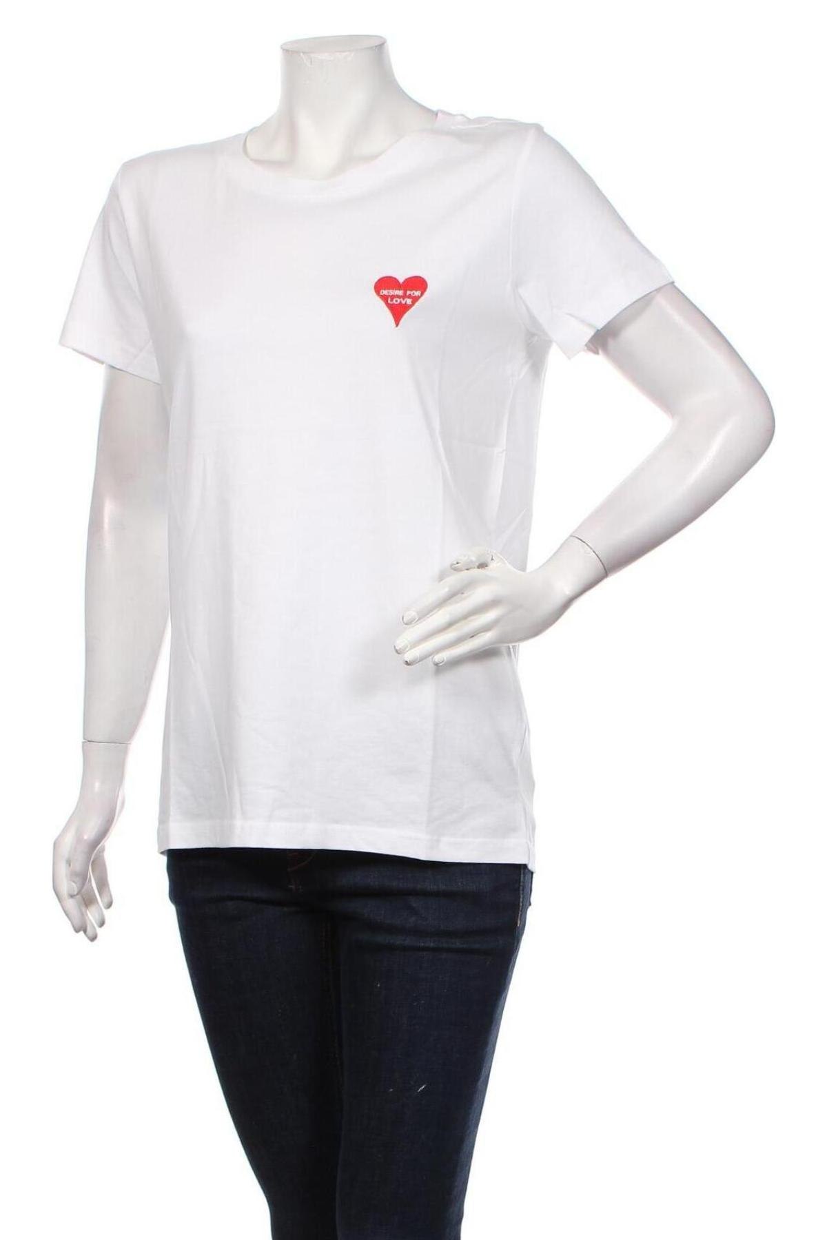 Γυναικείο t-shirt Desires, Μέγεθος M, Χρώμα Λευκό, Βαμβάκι, Τιμή 12,63 €