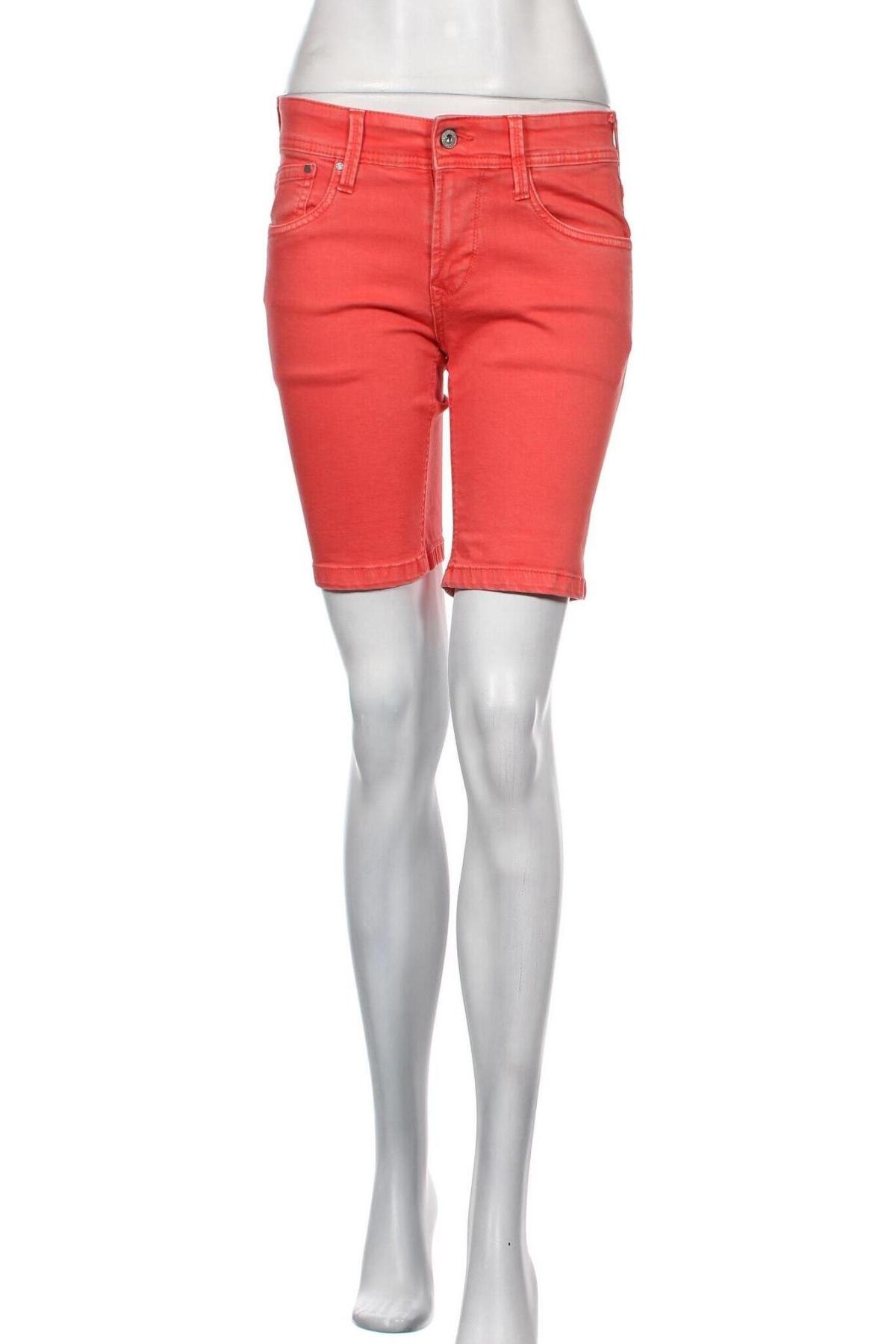 Дамски къс панталон Pepe Jeans, Размер S, Цвят Оранжев, Цена 37,25 лв.