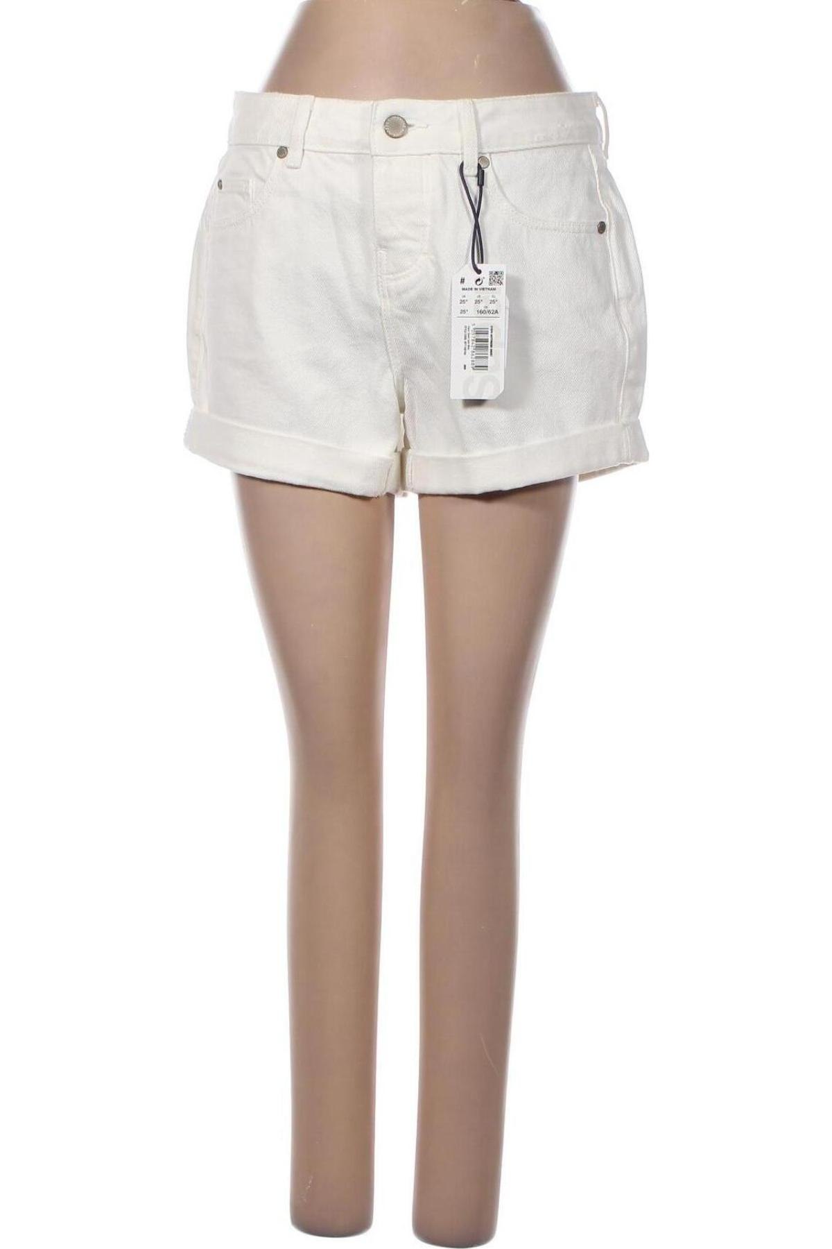 Дамски къс панталон Superdry, Размер S, Цвят Бял, Цена 99,00 лв.