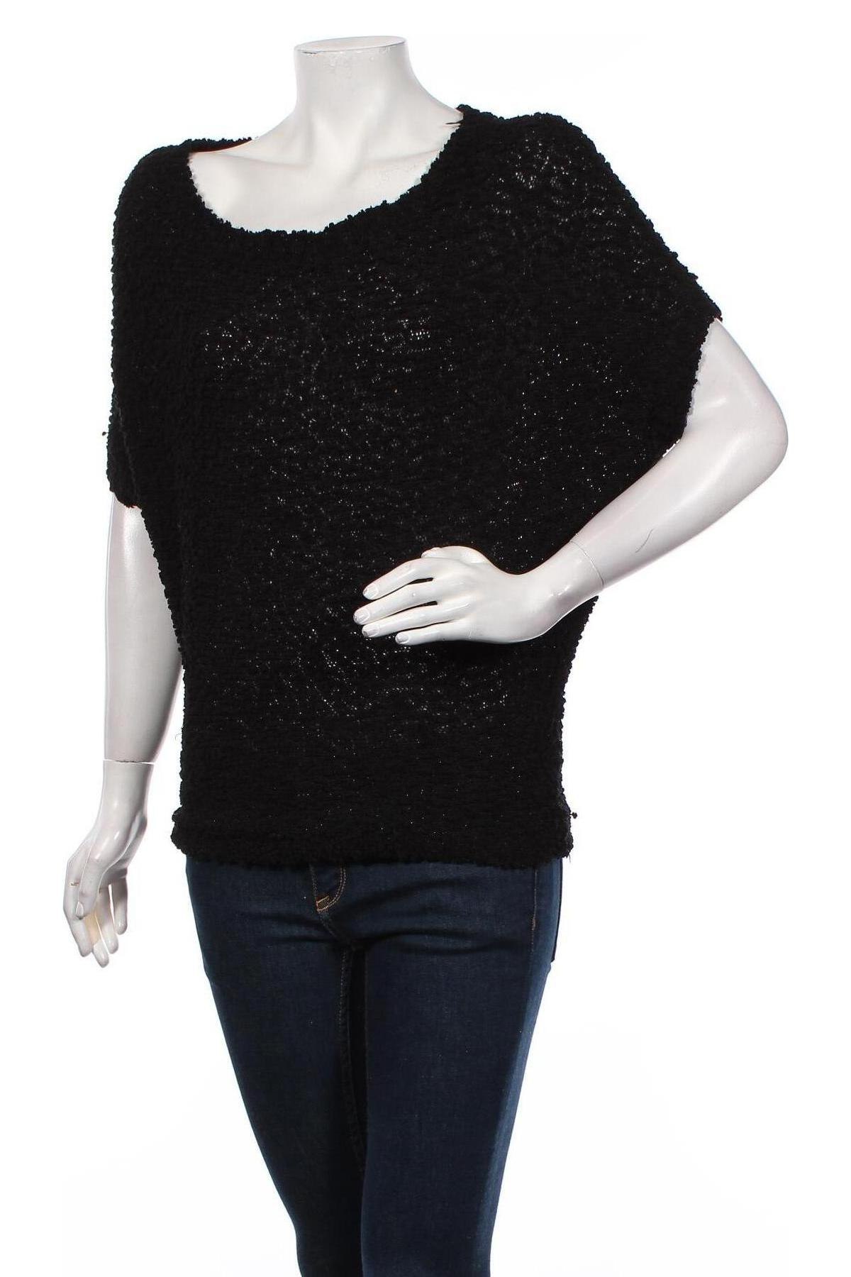 Γυναικείο πουλόβερ Tally Weijl, Μέγεθος S, Χρώμα Μαύρο, 78% πολυεστέρας, 20% βαμβάκι, 2% μεταλλικά νήματα, Τιμή 8,31 €