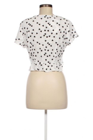 Damen Shirt Bershka, Größe M, Farbe Weiß, Preis 5,75 €