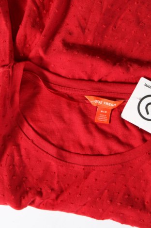 Γυναικεία μπλούζα Joe Fresh, Μέγεθος M, Χρώμα Κόκκινο, Τιμή 9,72 €