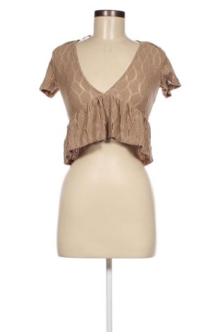 Γυναικεία μπλούζα Pull&Bear, Μέγεθος XS, Χρώμα Καφέ, Τιμή 3,36 €