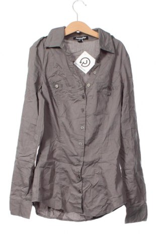 Γυναικείο πουκάμισο Jennyfer, Μέγεθος XXS, Χρώμα Γκρί, Τιμή 1,70 €