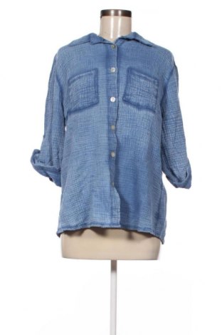 Γυναικείο πουκάμισο Lin Passion, Μέγεθος XL, Χρώμα Μπλέ, Τιμή 52,58 €
