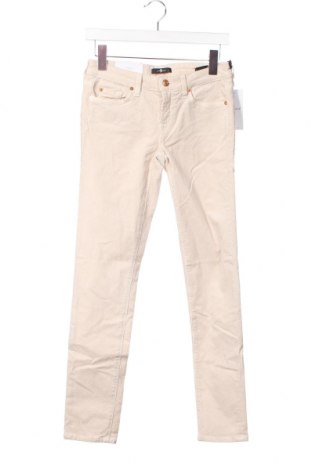 Дамски джинси 7 For All Mankind, Размер S, Цвят Бежов, Цена 161,40 лв.