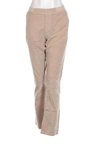 Pantaloni de velvet de femei Unit, Mărime XL, Culoare Bej, Preț 66,77 Lei