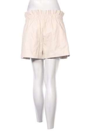 Γυναικείο κοντό δερμάτινο παντελόνι Tally Weijl, Μέγεθος L, Χρώμα  Μπέζ, Τιμή 4,00 €