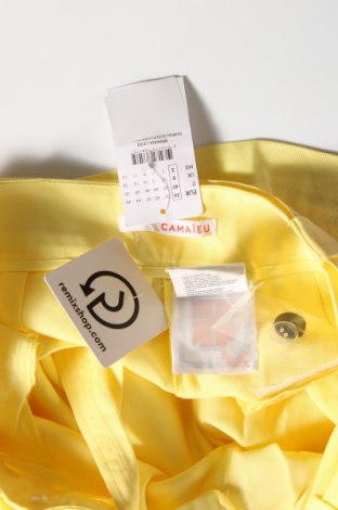 Γυναικείο κοντό παντελόνι Camaieu, Μέγεθος S, Χρώμα Κίτρινο, Τιμή 15,98 €