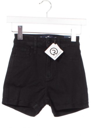 Дамски къс панталон Hollister, Размер XXS, Цвят Черен, Цена 14,40 лв.