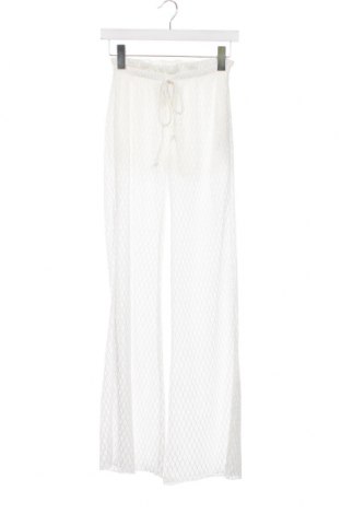 Γυναικείο παντελόνι Bershka, Μέγεθος XS, Χρώμα Λευκό, Τιμή 17,94 €