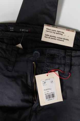 Мъжки панталон Celio, Размер M, Цвят Син, Цена 46,00 лв.
