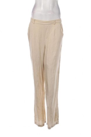 Γυναικείο παντελόνι Object, Μέγεθος L, Χρώμα Εκρού, Τιμή 8,97 €