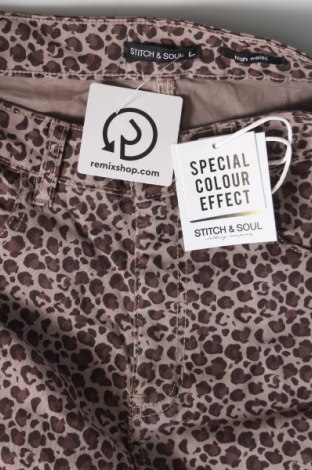 Γυναικείο παντελόνι Stitch & Soul, Μέγεθος L, Χρώμα Πολύχρωμο, Τιμή 4,50 €