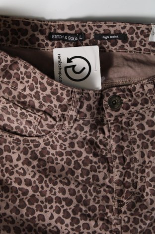 Γυναικείο παντελόνι Stitch & Soul, Μέγεθος M, Χρώμα Καφέ, Τιμή 23,71 €