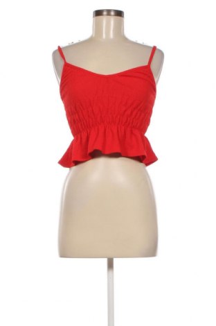Γυναικείο αμάνικο μπλουζάκι Bershka, Μέγεθος S, Χρώμα Κόκκινο, Τιμή 3,68 €