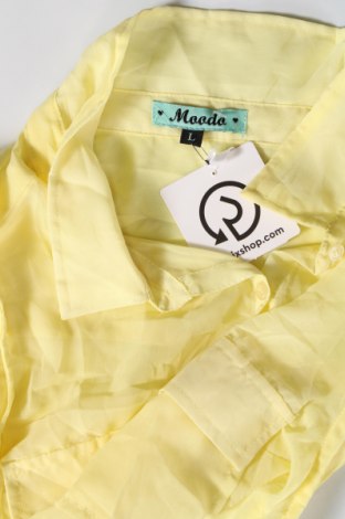 Γυναικείο αμάνικο μπλουζάκι Moodo, Μέγεθος L, Χρώμα Κίτρινο, Τιμή 3,14 €