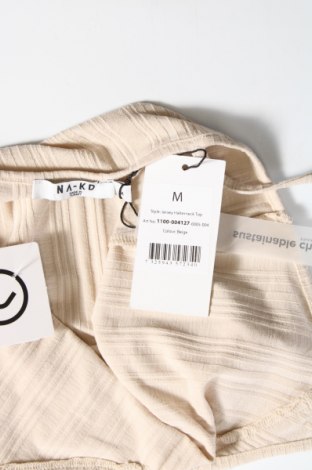 Γυναικείο αμάνικο μπλουζάκι NA-KD, Μέγεθος M, Χρώμα  Μπέζ, Τιμή 14,95 €