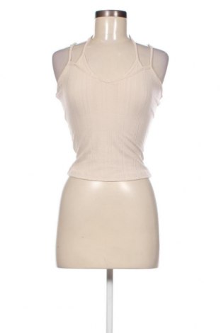 Γυναικείο αμάνικο μπλουζάκι NA-KD, Μέγεθος M, Χρώμα  Μπέζ, Τιμή 3,44 €