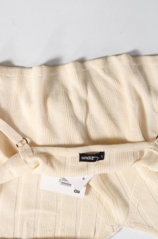 Γυναικείο αμάνικο μπλουζάκι Undiz, Μέγεθος L, Χρώμα Εκρού, Τιμή 4,63 €