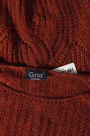 Дамски пуловер Gina, Размер XL, Цвят Кафяв, Цена 4,93 лв.